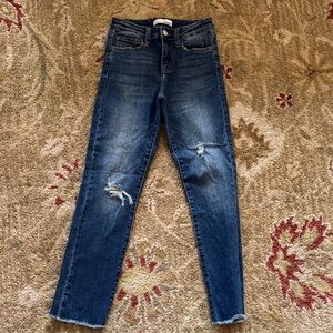 Vervet Women's Distressed Blue Jeans